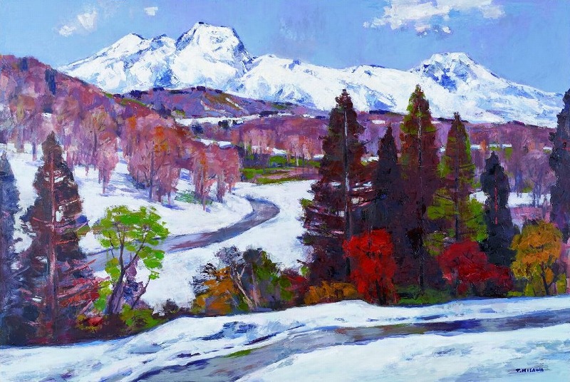 残雪　P120　日展 2010年